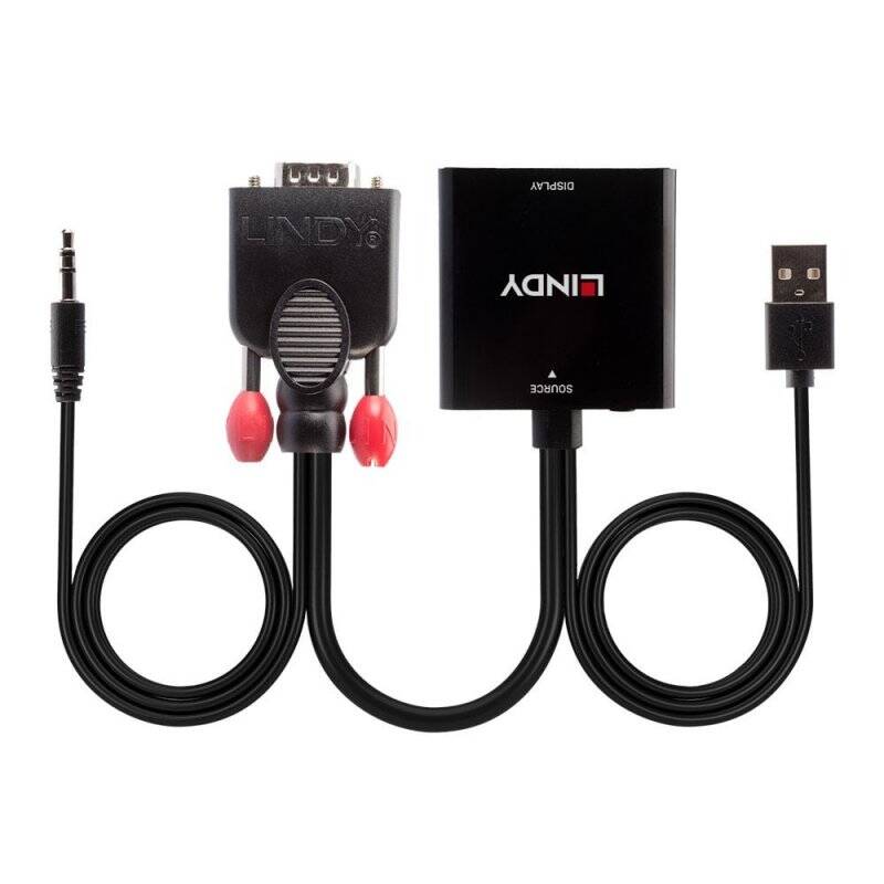 LINDY VGA & Audio to HDMI Converter