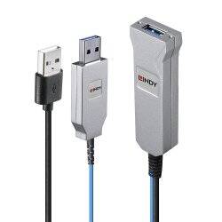 LINDY 30m Fibre Optic USB 3.0 Cable