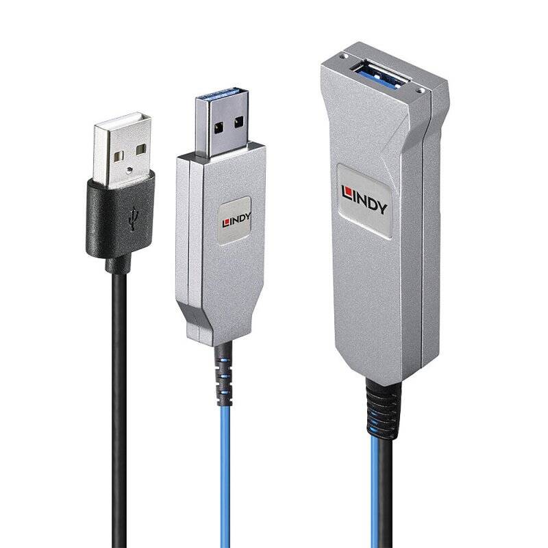 LINDY 30m Fibre Optic USB 3.0 Cable