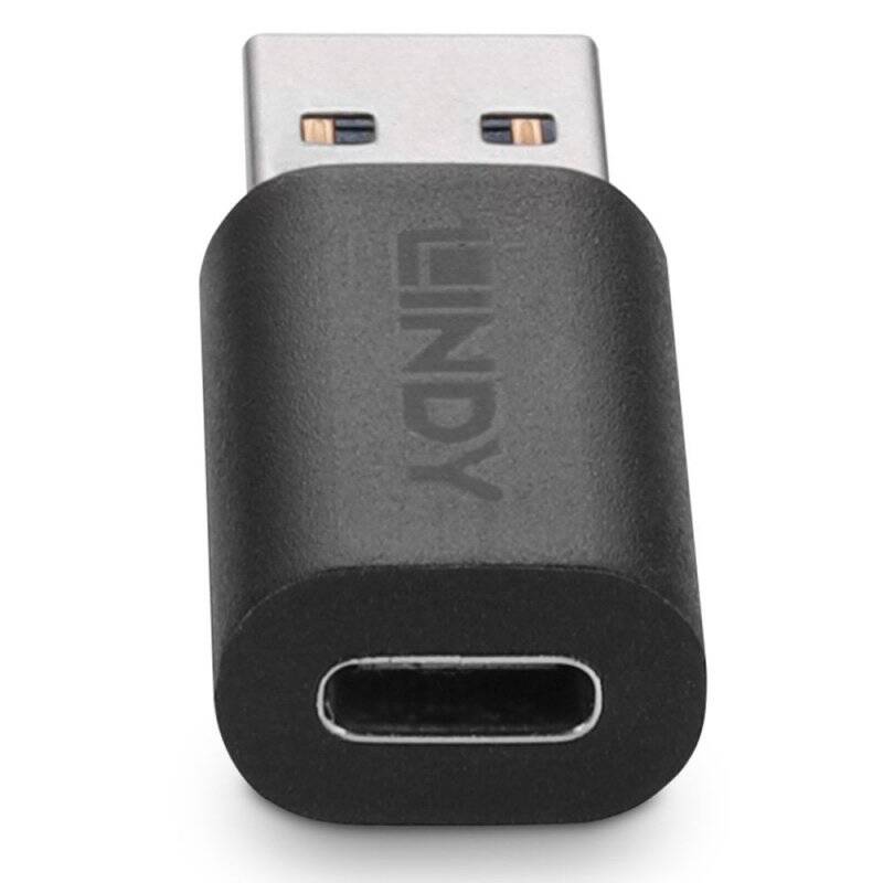 Lindy 41904 cable gender changer USB 3.2 Type A USB 3.2 Type C Black