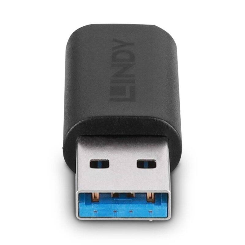 Lindy 41904 cable gender changer USB 3.2 Type A USB 3.2 Type C Black