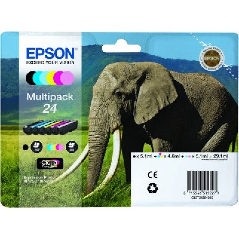 Epson Ink Cart. Multipack Claria Photo HD C13T24284011 für Expression Photo XP750/850/950 6-colors