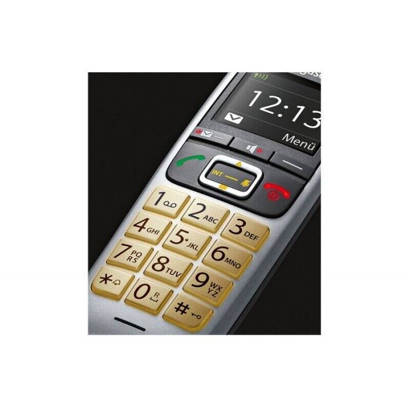 Gigaset E560HX Schnurlos Telefon (S30852-H2766-R101) platin