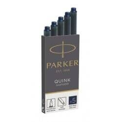 Parker 1950385 recharge pour stylos Noir, Bleu 5 pièce(s)