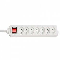 Lindy 73168 power extension 7 AC outlet(s) Indoor White