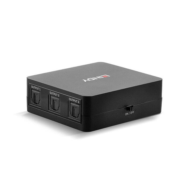 Lindy 70480 séparateur audio Noir