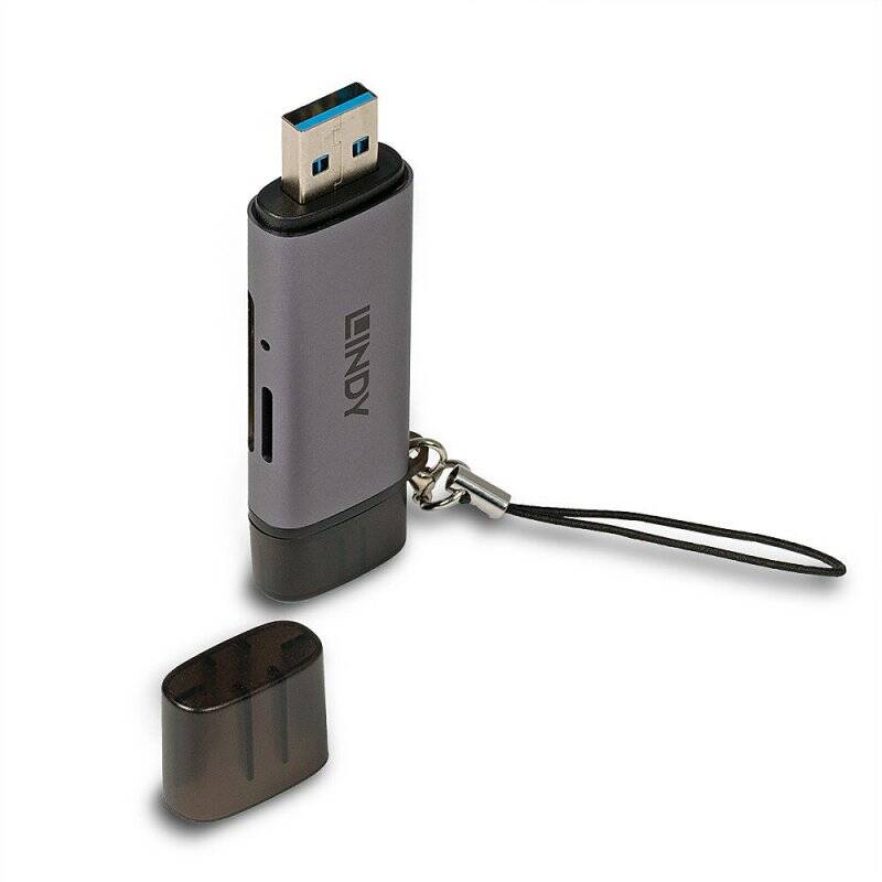 Lindy USB 3.2 Type C & A SD / Micro SD Card Reader