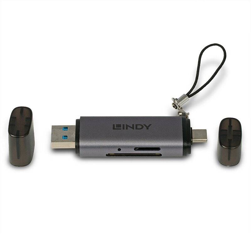 LINDY USB 3.2 TypeC A mcr SD Card Reader
