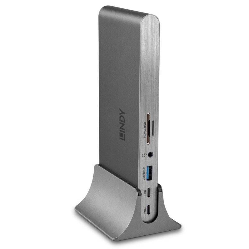 Lindy DST-Pro 5K Avec fil USB 3.2 Gen 1 (3.1 Gen 1) Type-C Argent