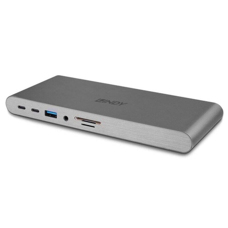 Lindy DST-Pro 5K Avec fil USB 3.2 Gen 1 (3.1 Gen 1) Type-C Argent