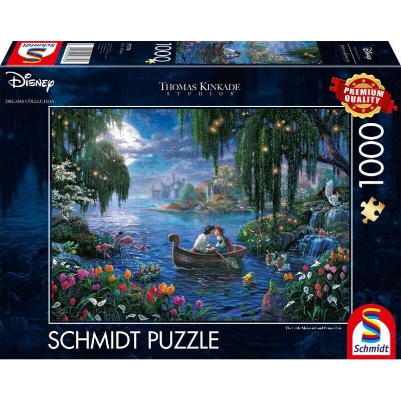 Schmidt Spiele Thomas Kinkade Studios: Disney Dreams Collections - The Little Mermaid and Prince Eric Jigsaw puzzle 1000