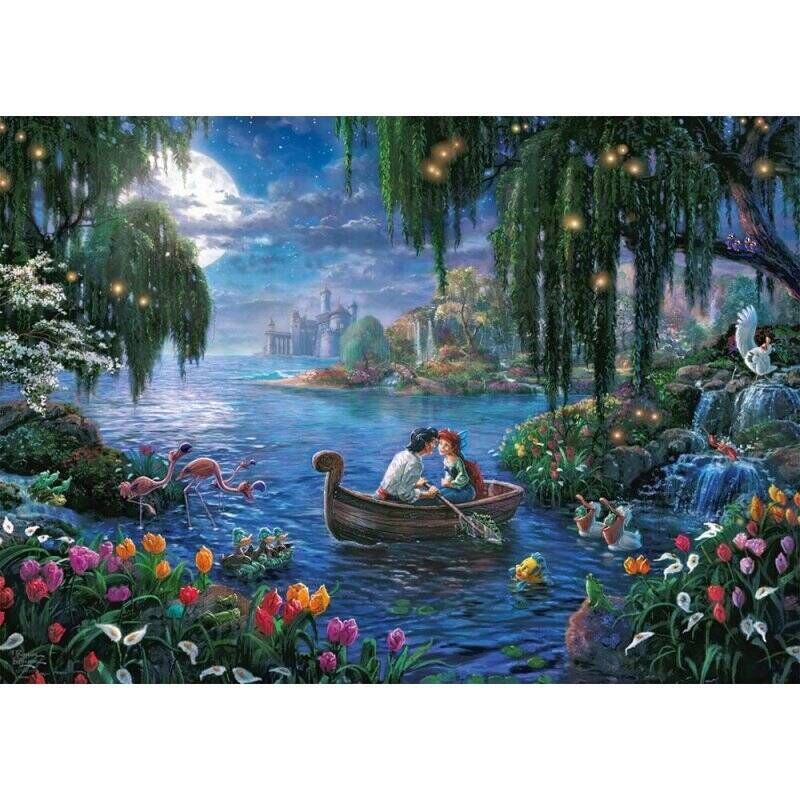 Schmidt Spiele Thomas Kinkade Studios: Disney Dreams Collections - The Little Mermaid and Prince Eric Jigsaw puzzle 1000