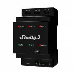 Home Shelly Relais "Pro 3" WLAN & LAN Schaltaktor 3x 16A Max. 48A BT