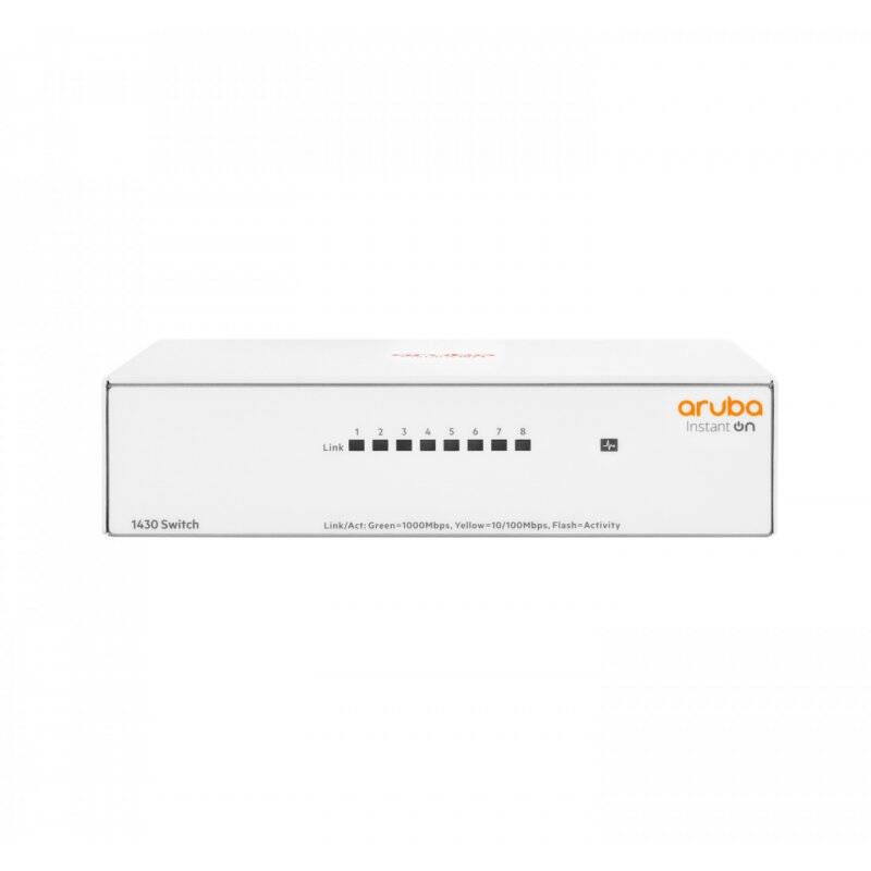 Aruba Instant On 1430 8G Non-géré L2 Gigabit Ethernet (10/100/1000) Blanc