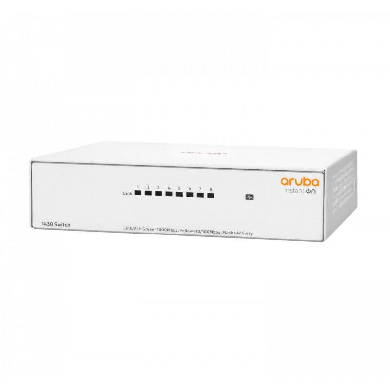 Aruba Instant On 1430 8G Non-géré L2 Gigabit Ethernet (10/100/1000) Blanc