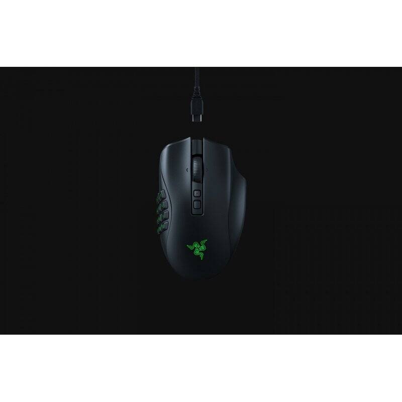 Razer Naga V2 Pro mouse Right-hand RF Wireless + Bluetooth + USB Type-C Optical 30000 DPI