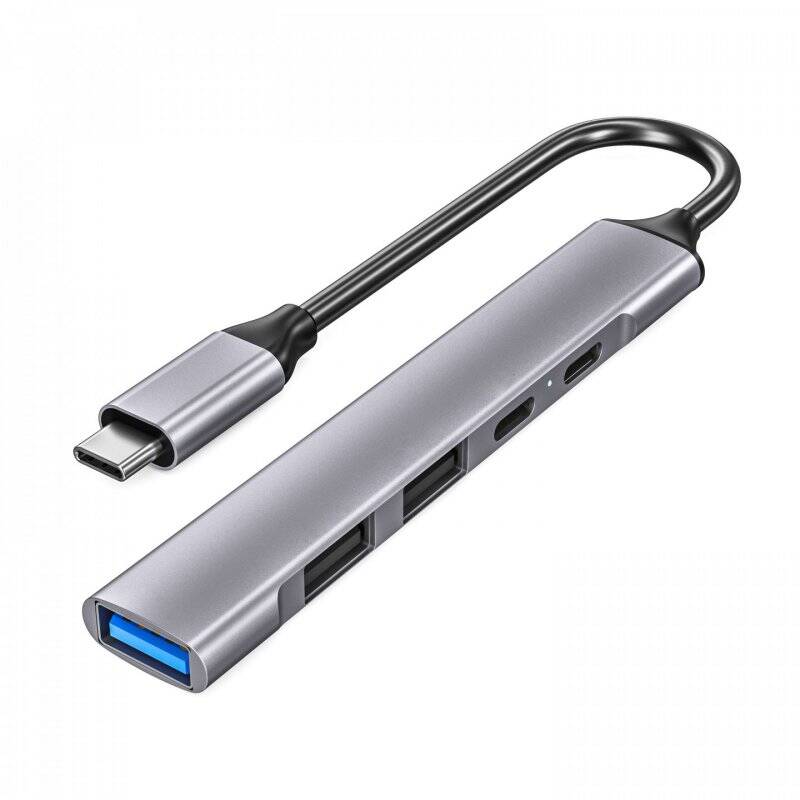 DLH DY-TU4990 notebook dock/port replicator USB Type-C Silver
