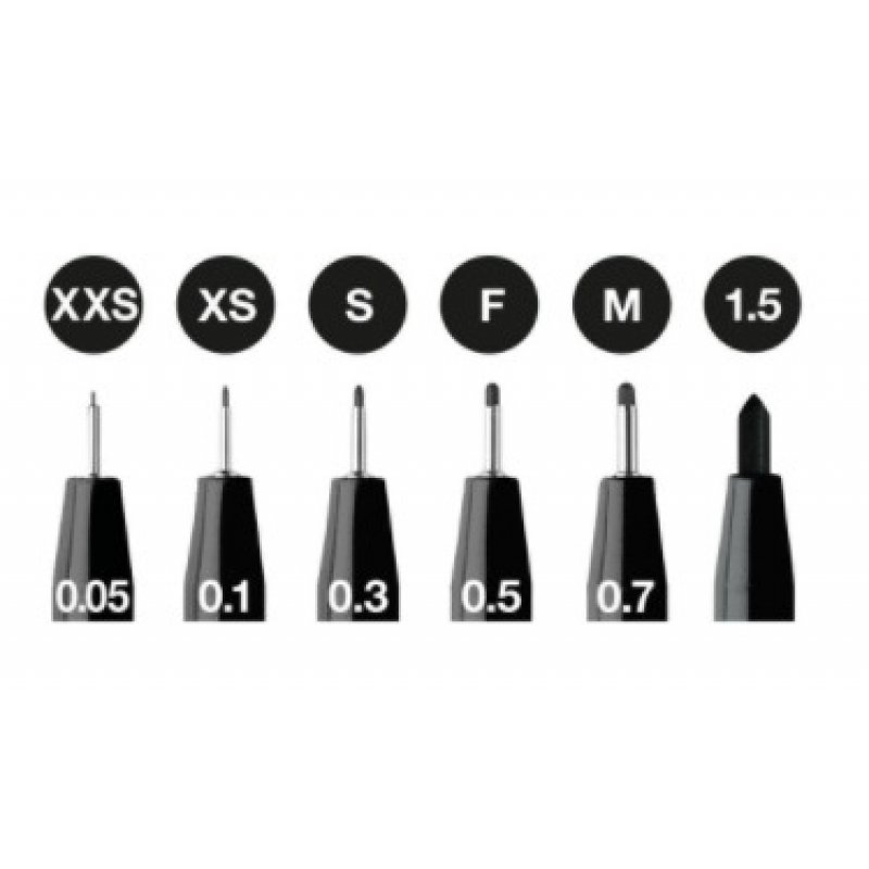 Faber Castell - 6 pitt Artist Pen, brush - Black (167154)