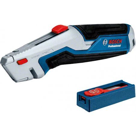 Bosch 1 600 A02 7M5 couteau à lame rétractable Bleu Couteau rasoir