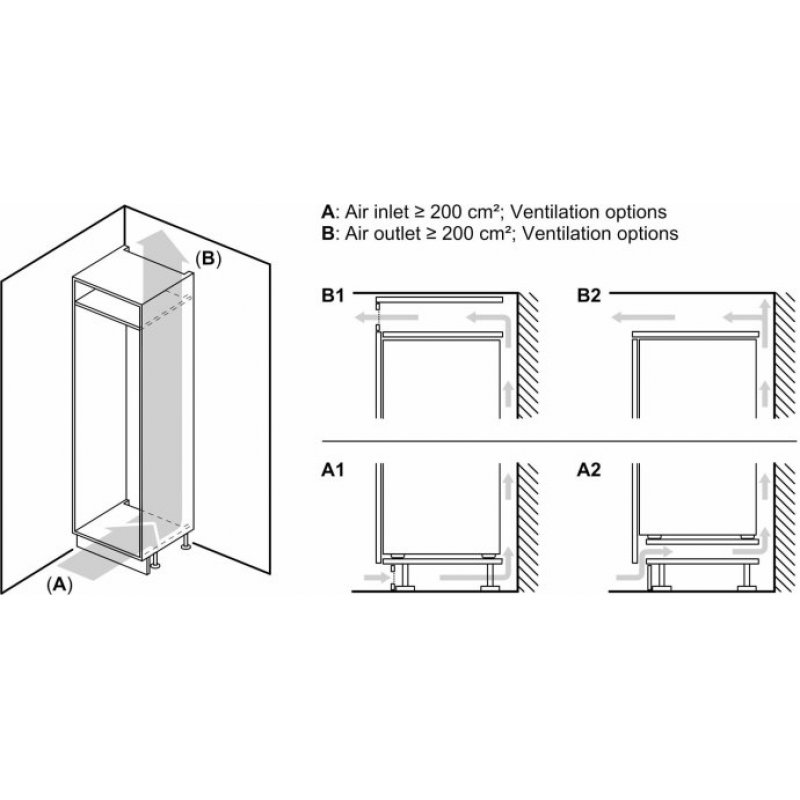 Siemens iQ100 KI42LNSE0 frigo combine Intégré E Blanc