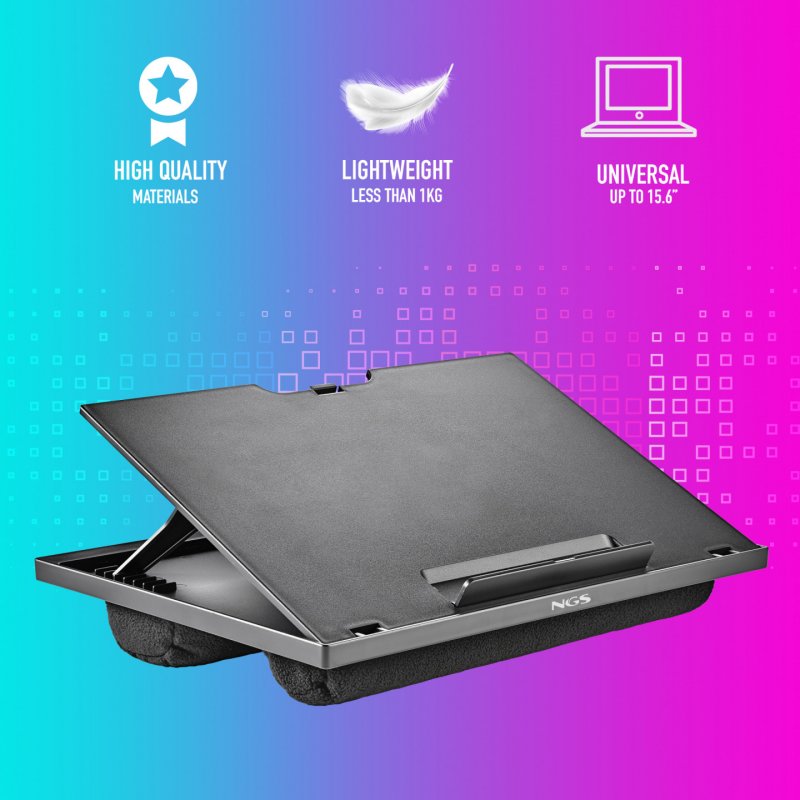 NGS LAPNEST notebook cooling pad 39.6 cm (15.6") Black