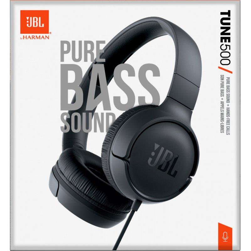 JBL Tune 500 Écouteurs Avec fil Arceau Musique Noir