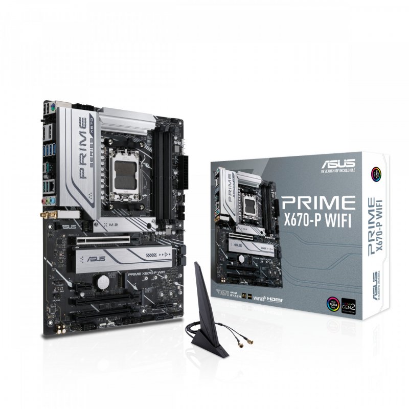 ASUS Prime X670-P WiFi, AMD X670-Mainboard - Sockel AM5