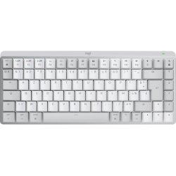 Logitech MX Mini Mechanical for Mac clavier Bluetooth AZERTY Français Gris, Blanc