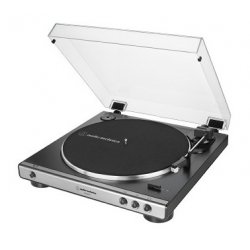 Audio-Technica AT-LP60XUSB Belt-drive audio turntable Grey, Metallic Fully automatic