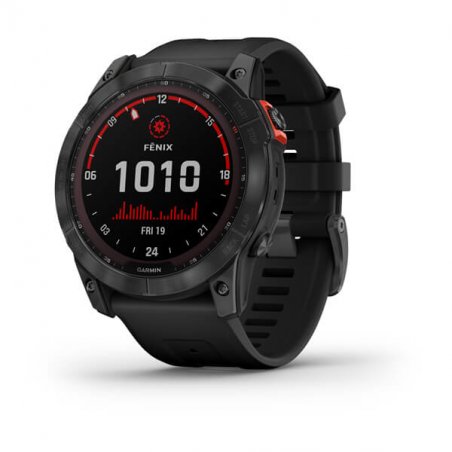 Garmin fenix 7X Solar 3,56 cm (1.4") MIP 51 mm Numérique 280 x 280 pixels Écran tactile Gris Wifi GPS (satellite)
