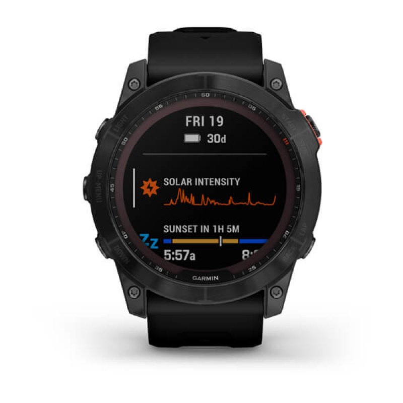 Garmin fenix 7X Solar 3.56 cm (1.4") MIP 51 mm Digital 280 x 280 pixels Touchscreen Grey Wi-Fi GPS (satellite)