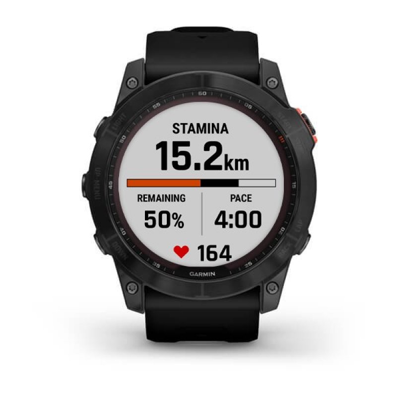 Garmin fenix 7X Solar 3.56 cm (1.4") MIP 51 mm Digital 280 x 280 pixels Touchscreen Grey Wi-Fi GPS (satellite)