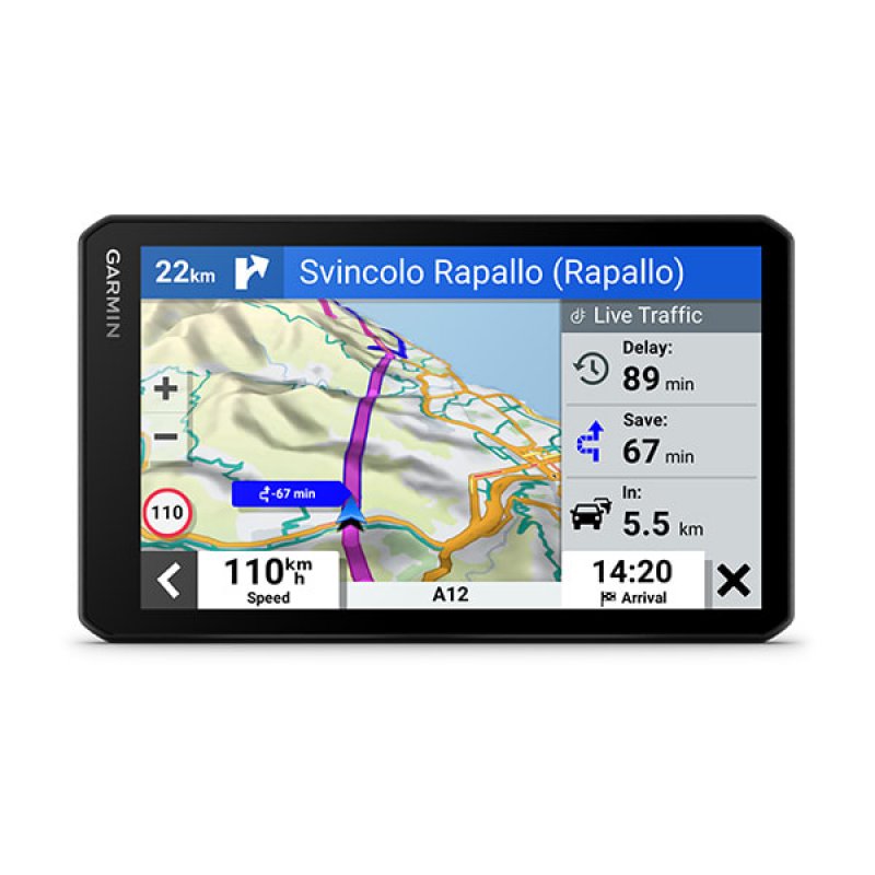 Garmin DriveCam 76 navigateur Portable/Fixe 17,6 cm (6.95") TFT Écran tactile 271 g Noir