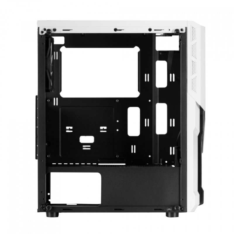 Mars Gaming MC-X2 White PC Gaming ATX Case FRGB Steel Front 2 Fans 12cm FRGB Full Side Window