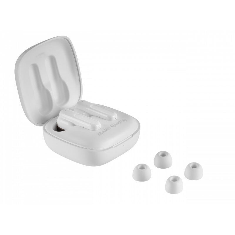 Mars Gaming TWS Casque Sans fil Ecouteurs Appels/Musique USB Type-C Bluetooth Blanc