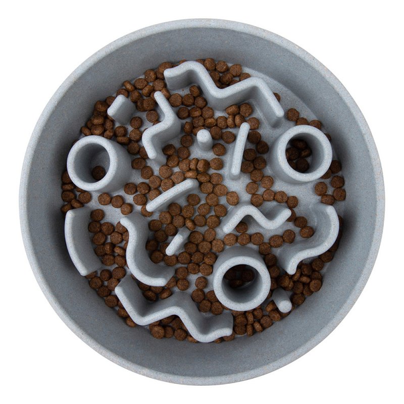 District 70 BAMBOO Slow Feeder Dog Pet feeding bowl