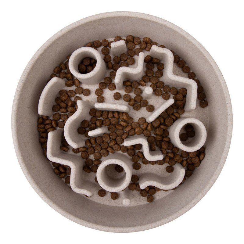 District 70 BAMBOO Slow Feeder Chien Gamelle à nourriture pour animaux de compagnie