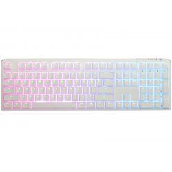 Ducky One 3 Classic Pure White Gaming Tastatur, RGB LED - MX-Speed-Silver