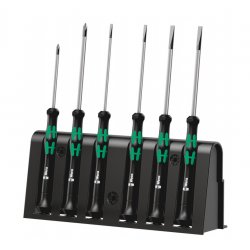 Wera 2035/6 B Screwdriver set and rack for electronic applications