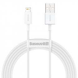 Baseus CALYS-C02 câble de téléphone portable Blanc 2 m USB A Lightning