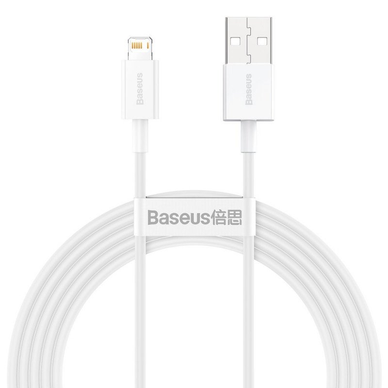 Baseus CALYS-C02 câble de téléphone portable Blanc 2 m USB A Lightning