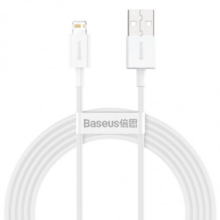 Baseus CALYS-C02 câble de téléphone portable Blanc 2 m USB A Lightning