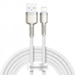 Baseus Lightning Cafule Series Metal data cable 2.4A 2m White (CALJK-B02)