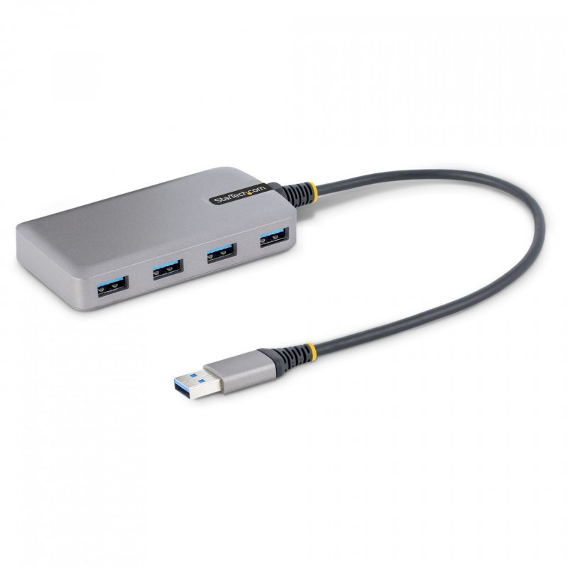 StarTech.com 4-Port USB Hub - USB 3.0 5Gbps, Bus Powered, USB-A to 4x USB-A Hub w/ Optional Auxiliary Power Input - Port