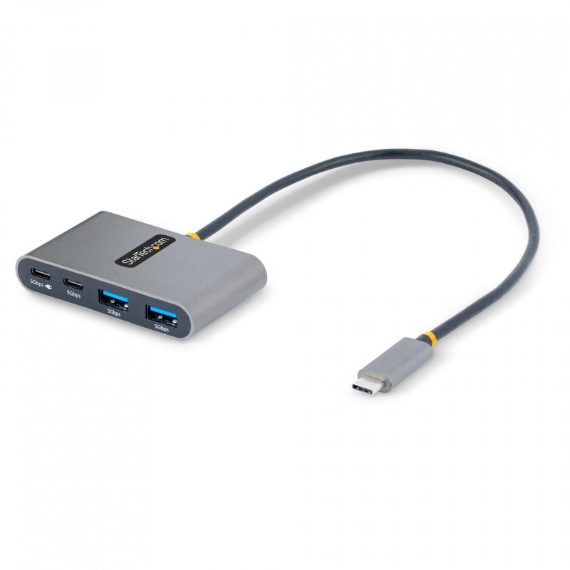 StarTech.com Hub USB-C à 4 Ports avec 100W Power Delivery Pass-Through - Hub USB 3.0 4 Ports - USB-C vers USB-A - Hub U