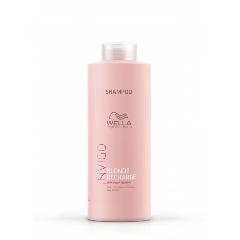 Wella Professionals INVIGO Blonde Recharge Cool Blonde Shampoo 1000 ml Shampoing Non-professionnel Femmes