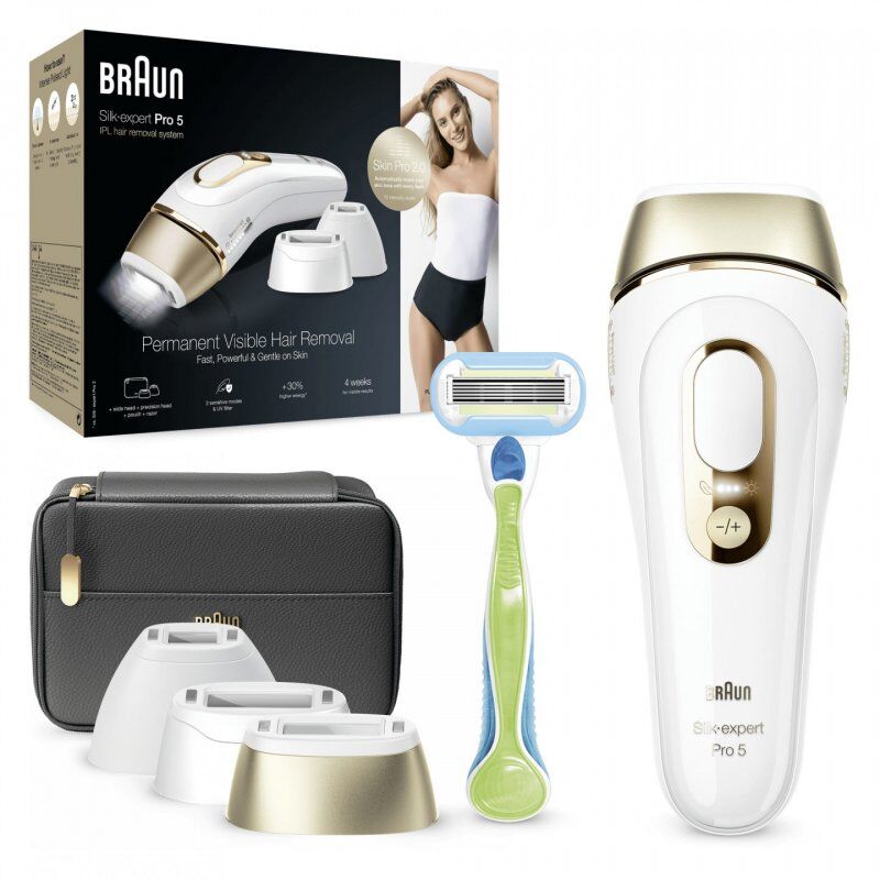 Braun Silk-expert Pro 5 PL5243 Intense pulsed light (IPL) Gold, White