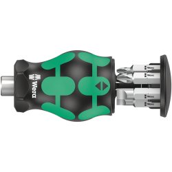 Wera Kraftform Kompakt Stubby Magazin 4 Multi-bit screwdriver Straight screwdriver