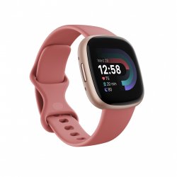 Fitbit - Versa 4 - Smart Watch - Pink Sand/Copper Rose
