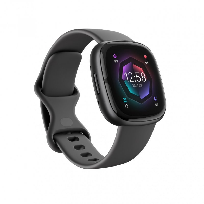 Fitbit Sense 2 Numérique Écran tactile Noir GPS (satellite)